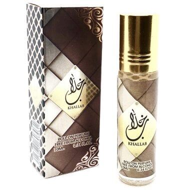 Khallab Oud Perfume 10ml untuk Lelaki dan Wanita, Oil Roll