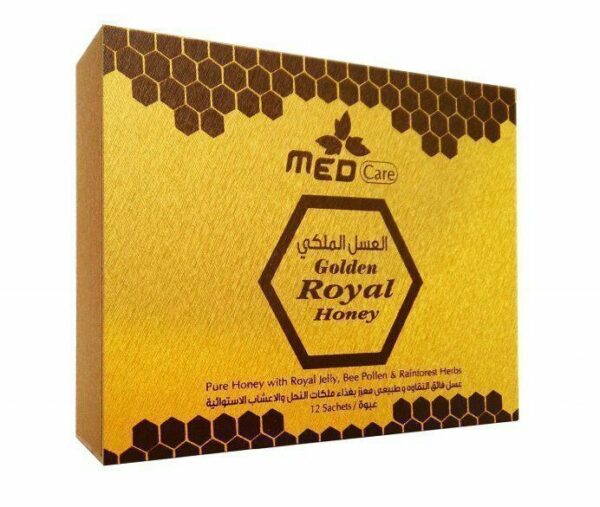 Med Care Miel Royal doré 20g X 12 sachets, coffret bois