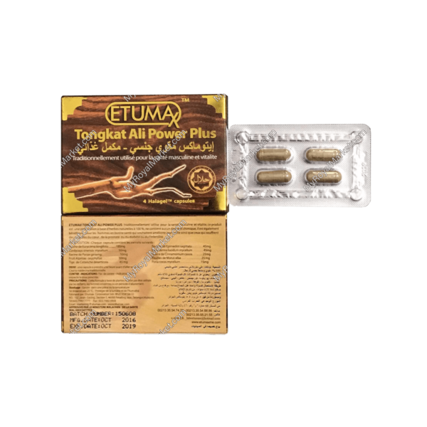Etumax Herbal Plus (4 Capsules) Tongkat Ali Power Plus