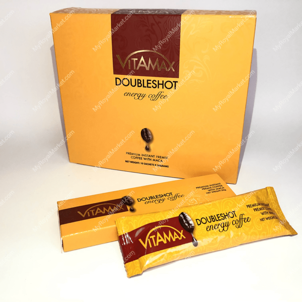 قهوة العسل الملكي فيتاماكس للرجال 10×20 غ VITAMAX DOUBLESHOT MACA energy coffee for him